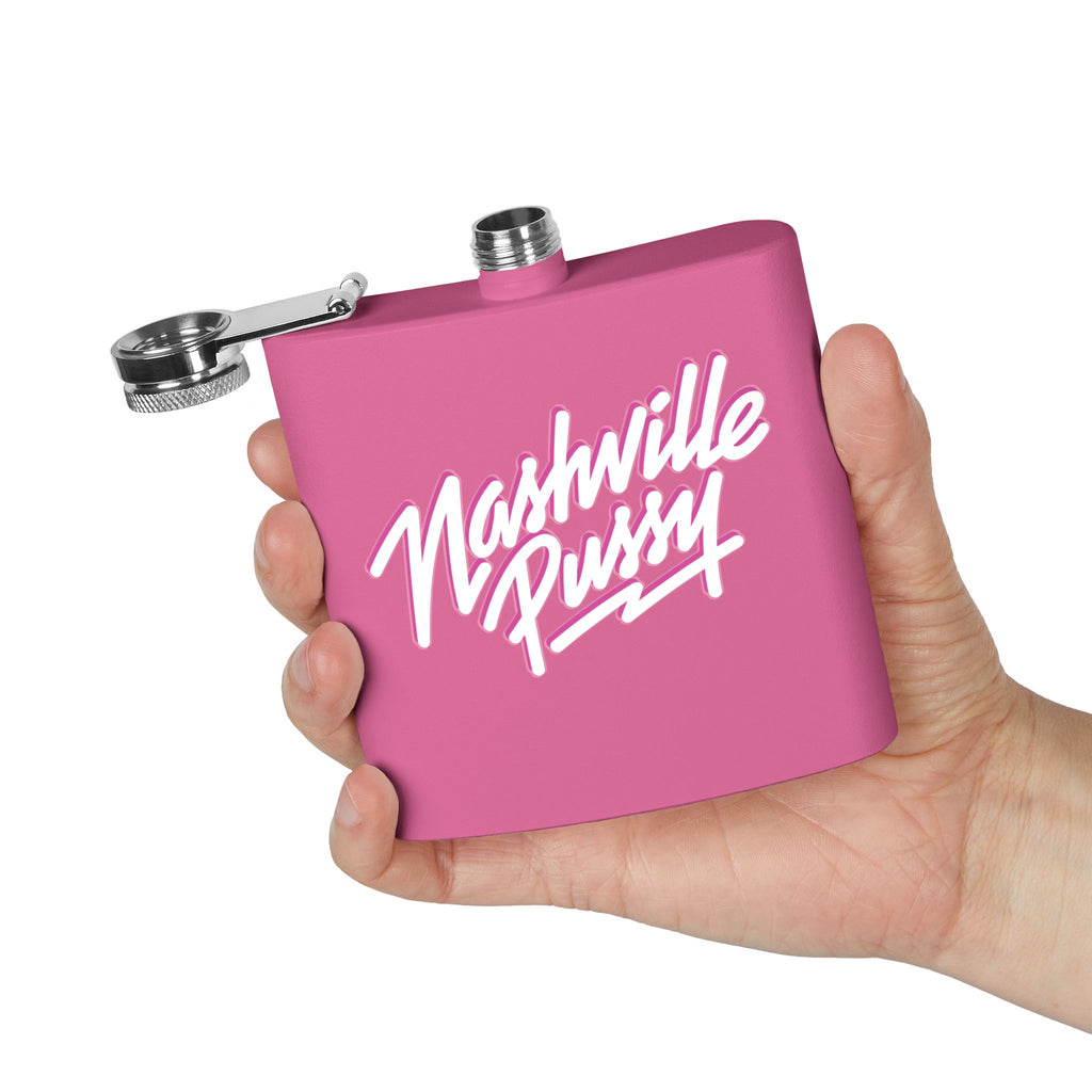 NASHVILLE PUSSY CLASSIC LOGO Stainless Steel Flask, 6oz