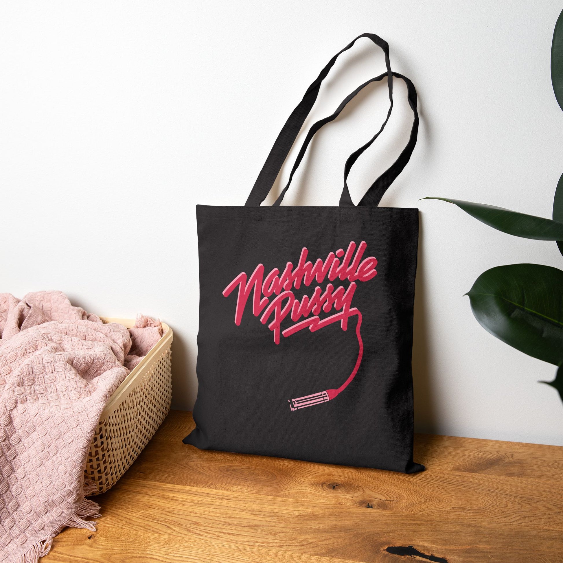 NASHVILLE PUSSY  "LIPSTICK LOGO" TOTE BAG