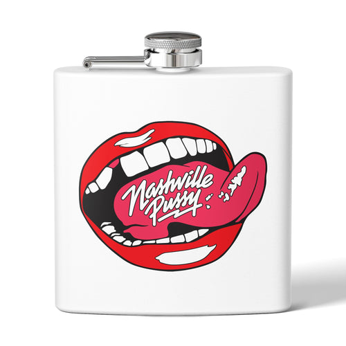 NASHVILLE PUSSY  "BITE ME" Stainless Steel Flask, 6oz