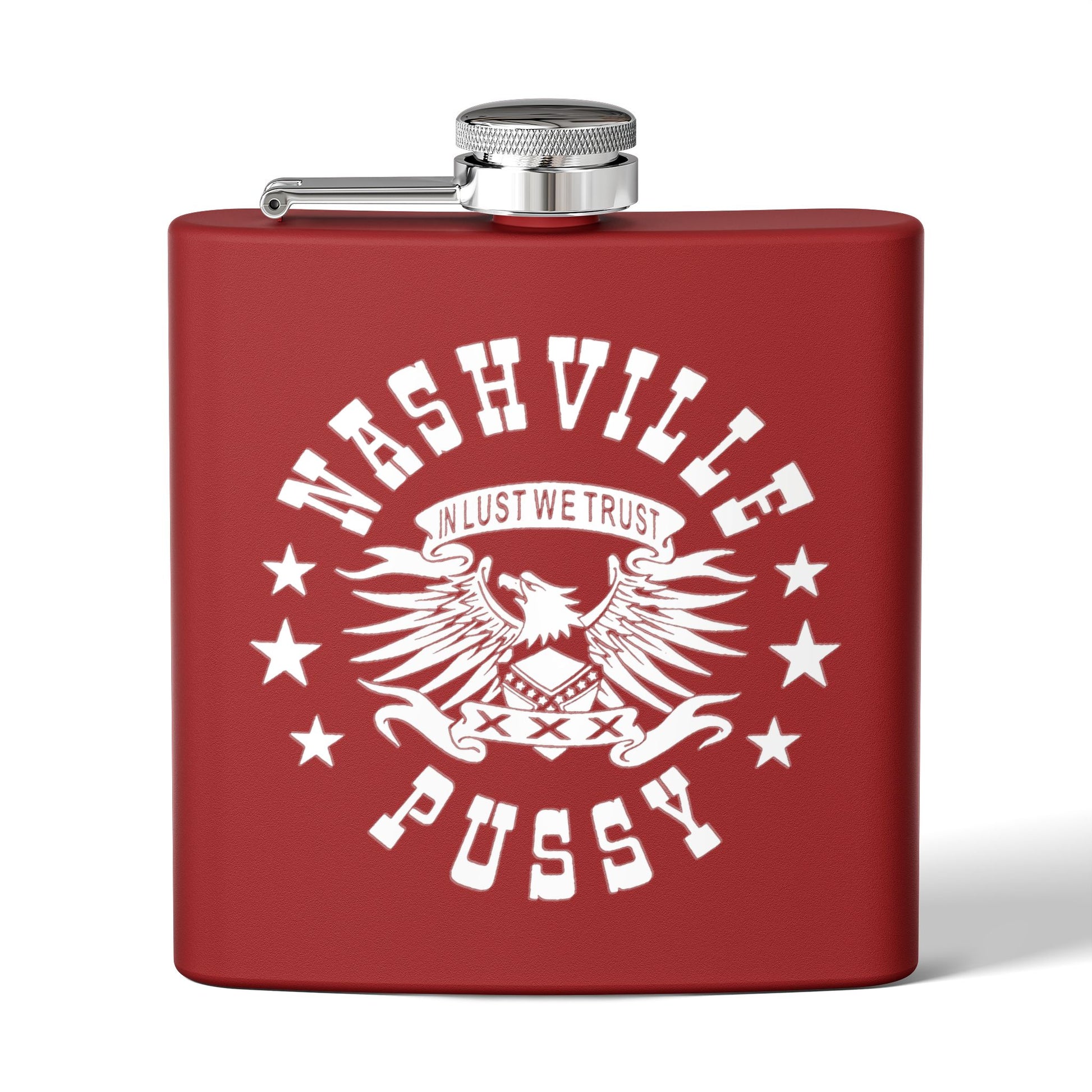 NASHVILLE PUSSY  "IN LUST WE TRUST" Stainless Steel Flask, 6oz