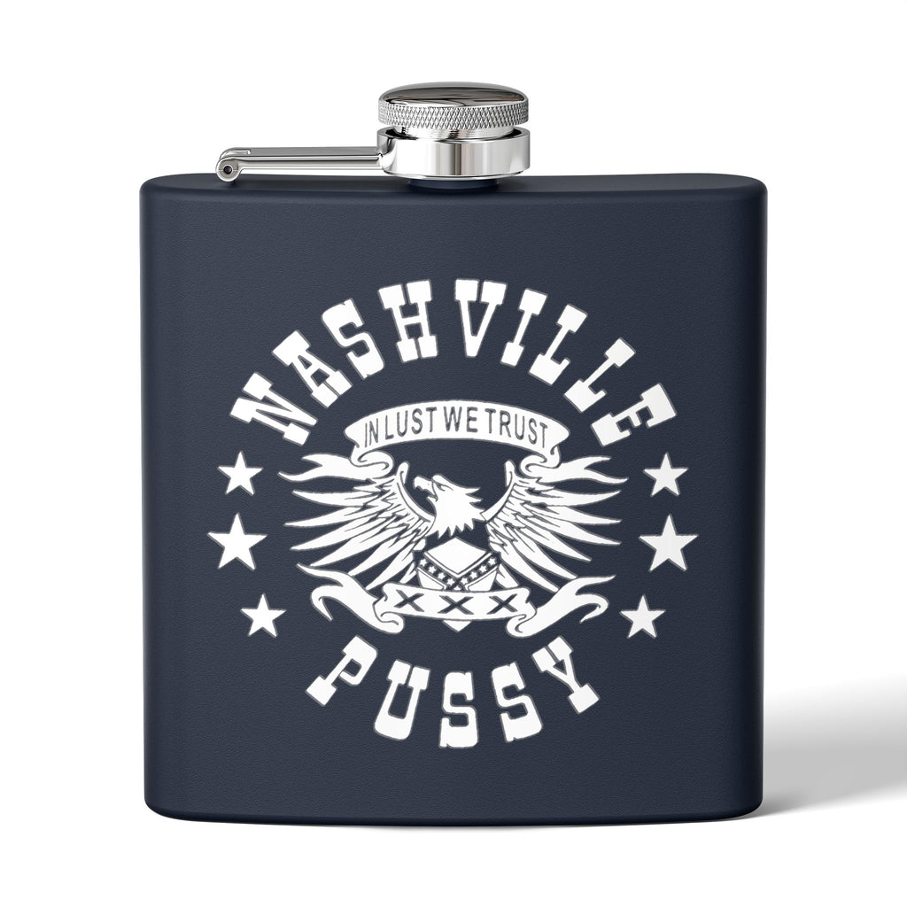 NASHVILLE PUSSY  "IN LUST WE TRUST" Stainless Steel Flask, 6oz