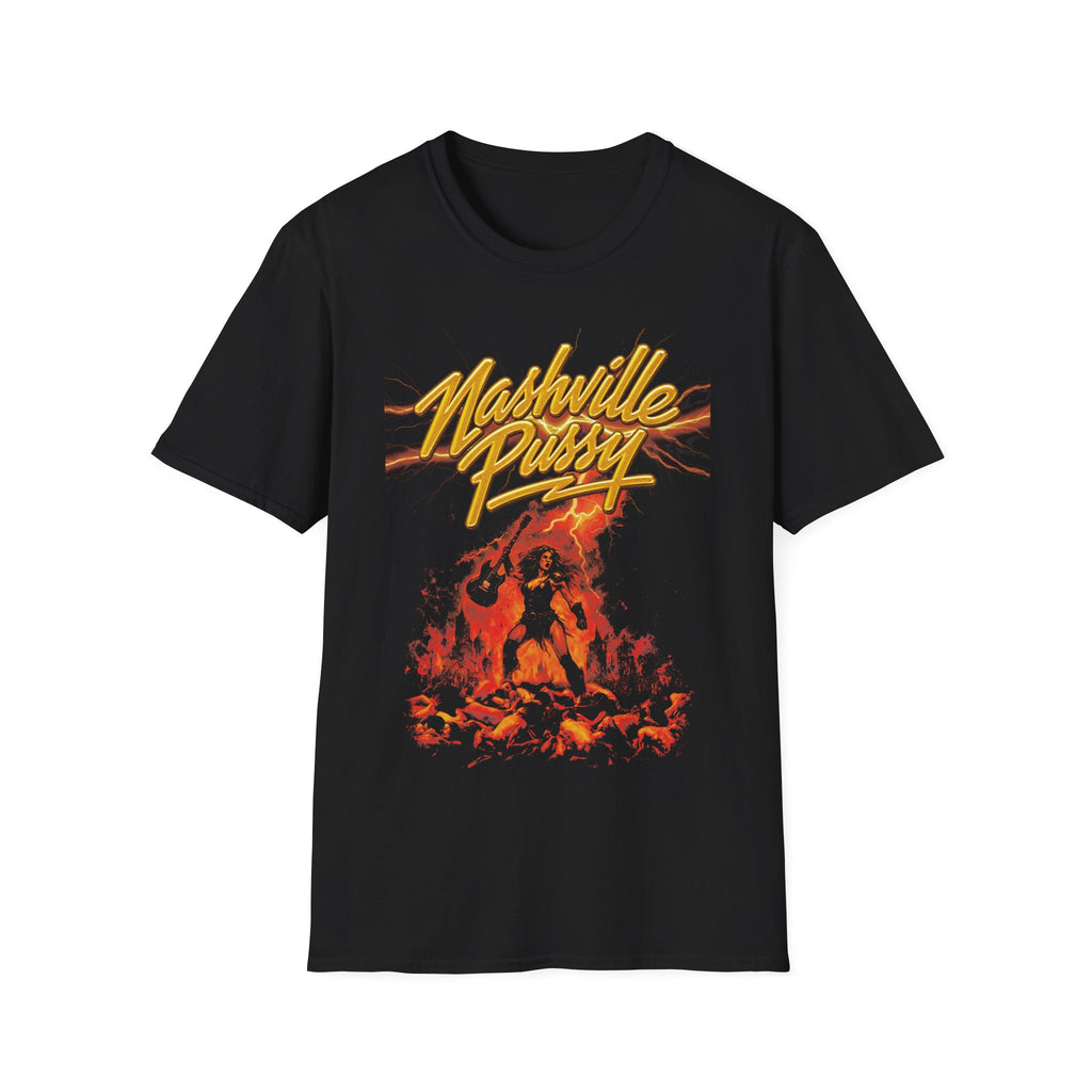 2026 FALL TOUR - NASHVILLE PUSSY  "KING SHIT OF FUCK MOUNTAIN" T-SHIRT