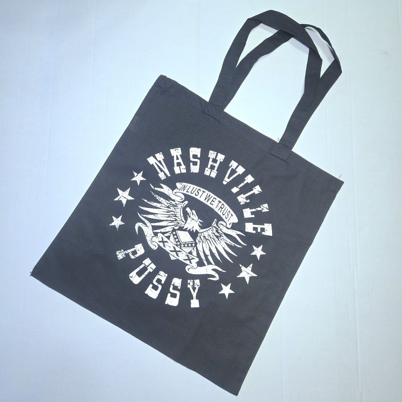 NASHVILLE PUSSY "IN LUST WE TRUST" TOTE / RECORD BAG