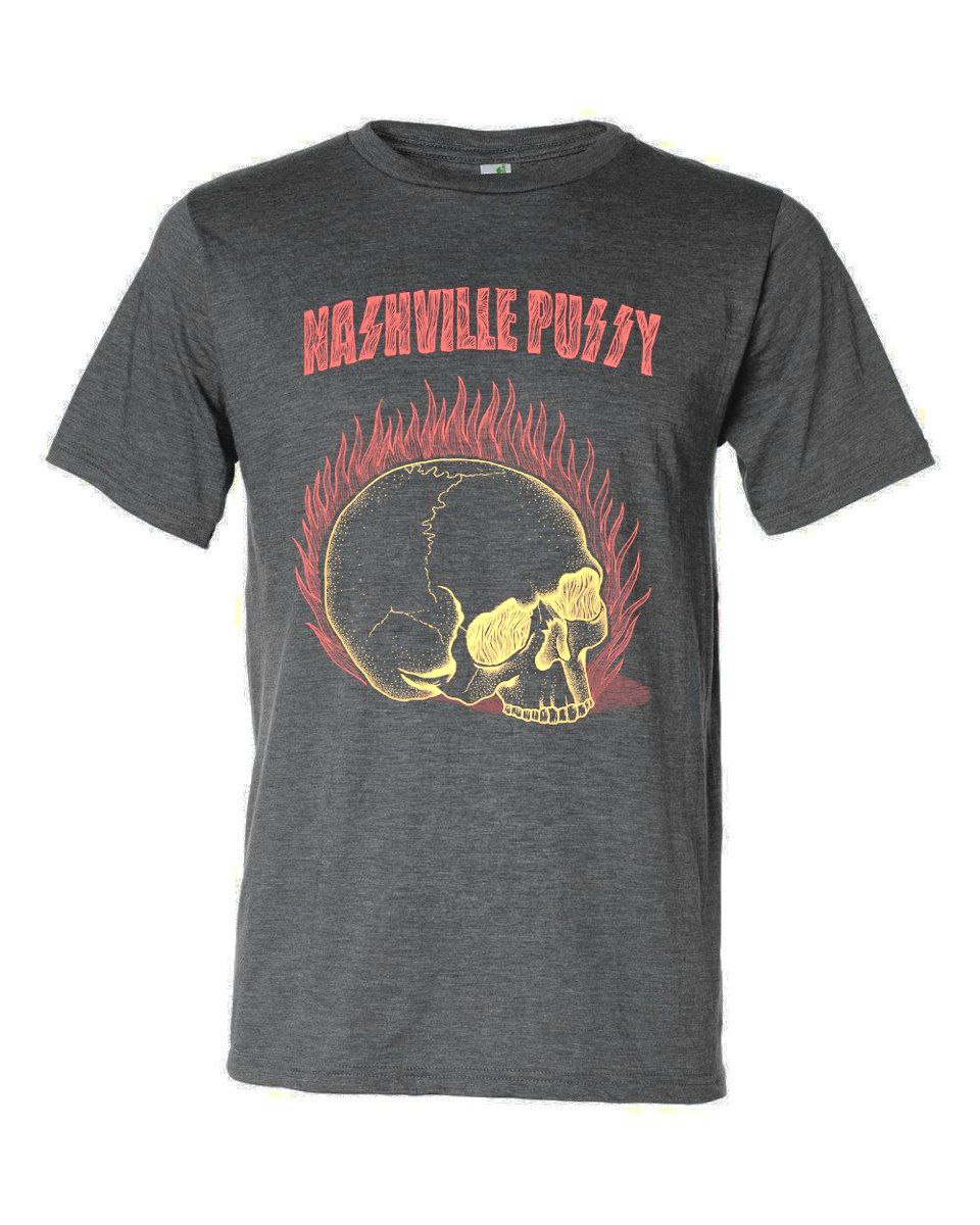 NASHVILLE PUSSY "FIRE SKULL" T-SHIRT
