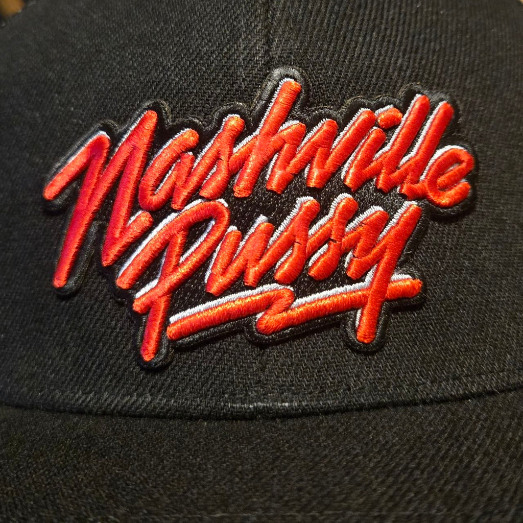 * NASHVILLE PUSSY EMBROIDERED TRUCKER HATS