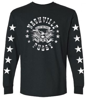NASHVILLE PUSSY "IN LUST WE TRUST" LONG-SLEEVE T-SHIRT